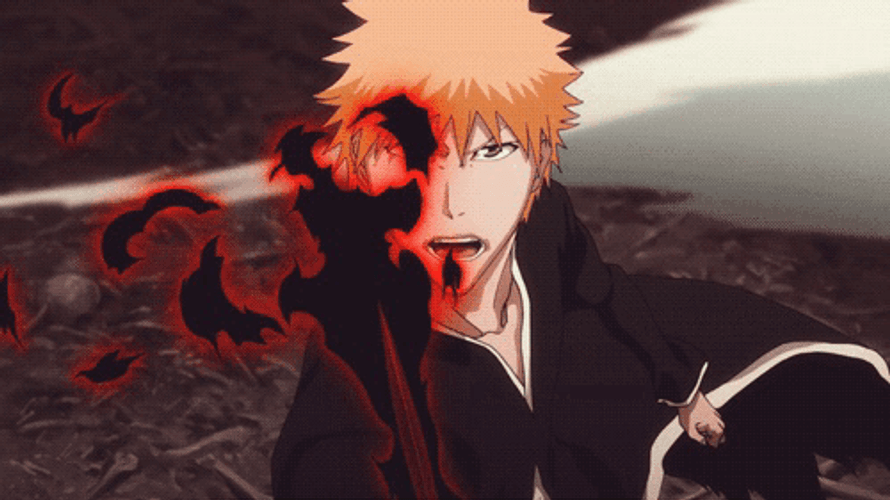 Ichigo Kurosaki Shinigami Angry Bleach Anime GIF