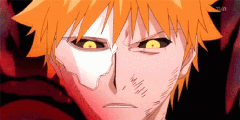 Ichigo Kurosaki Shinigami Hollow Crossover GIF