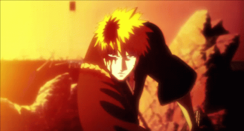 Ichigo Kurosaki Sword Raise Bleach Movie GIF