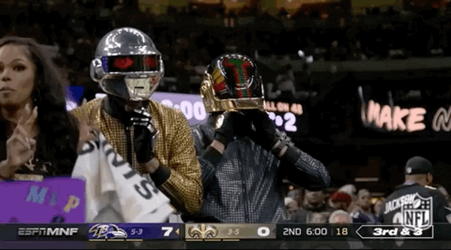 Iconic Daft Punk ESPN Appearance GIF