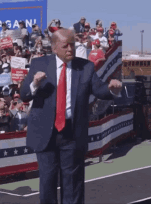 Iconic Donald Trump Dancing GIF