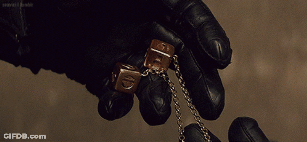 Iconic Han Solo Golden Dice GIF