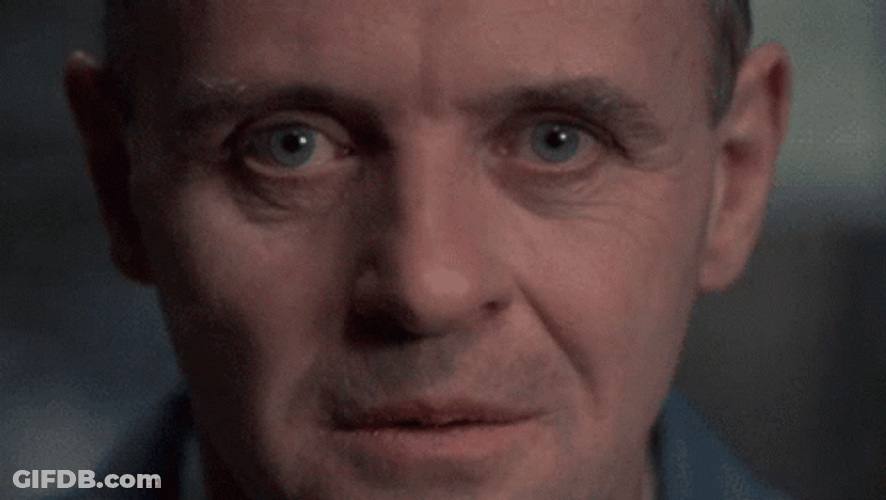 Iconic Hannibal Serious Face Anthony Hopkins GIF
