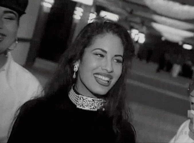 Iconic Laughing Selena Quintanilla GIF