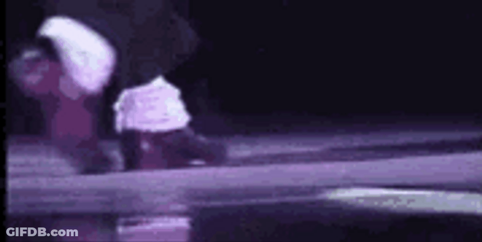 Iconic Michael Jackson Moonwalk GIF