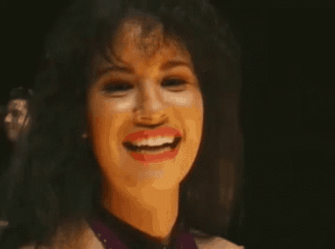 Iconic Selena Quintanilla Waving Hi GIF