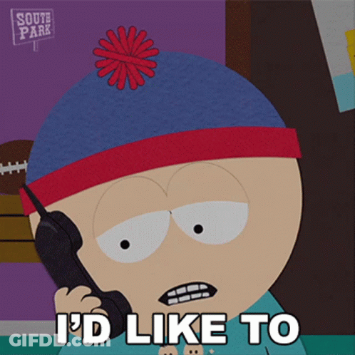 Id Like To Make A Noise Complaint Stan Marsh GIF