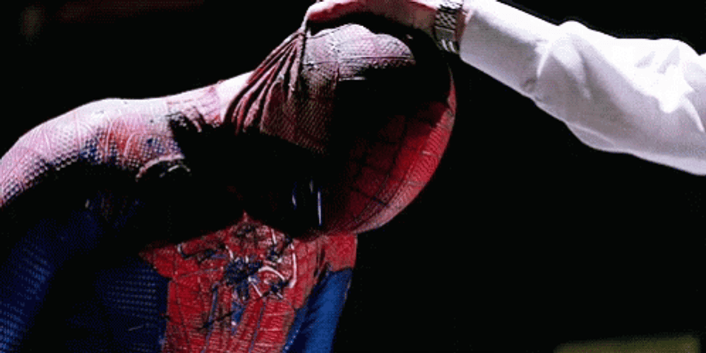 Identity Reveal Spiderman GIF