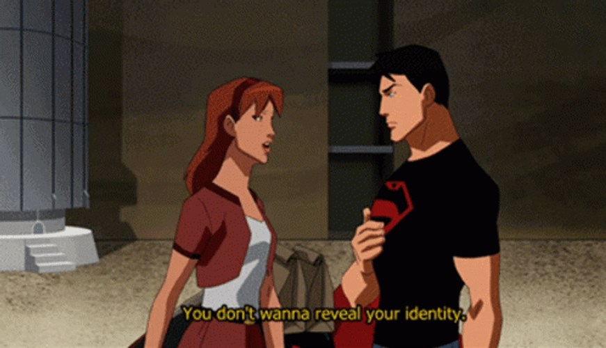 Identity Reveal Superboy GIF