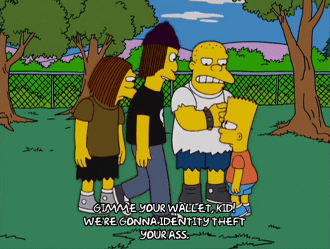 Identity Theft Bart Simpson GIF