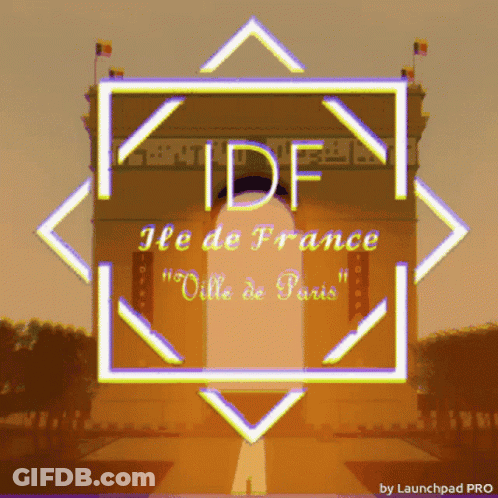 IDF Ile De France Arch Of Triumph Advertisement GIF