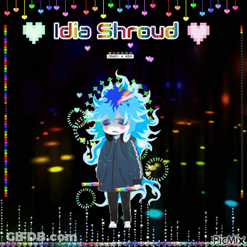 Idia Shroud Pixel Art Girl GIF