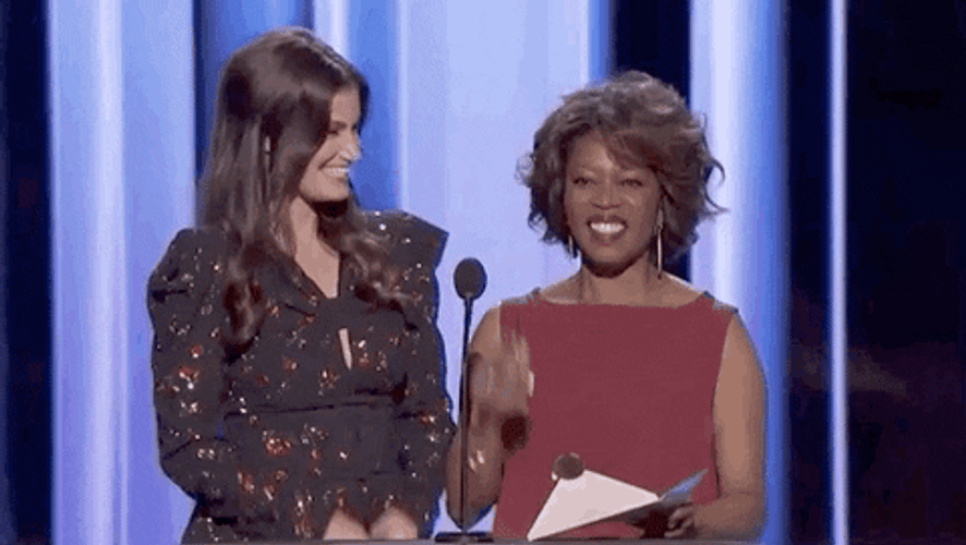 Idina Menzel Pointing GIF