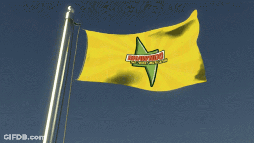 Idiocracy Brawndo Raising Flag GIF