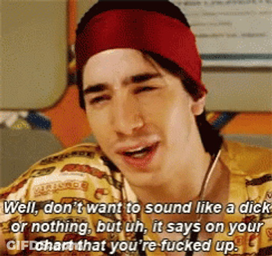 Idiocracy Justin Long Wearing Red Ribbon GIF