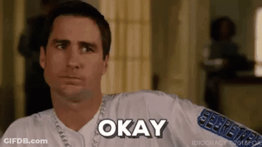 Idiocracy Luke Wilson Saying Okay GIF