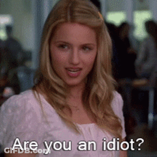 Idiot Dummy Glee Quinn GIF