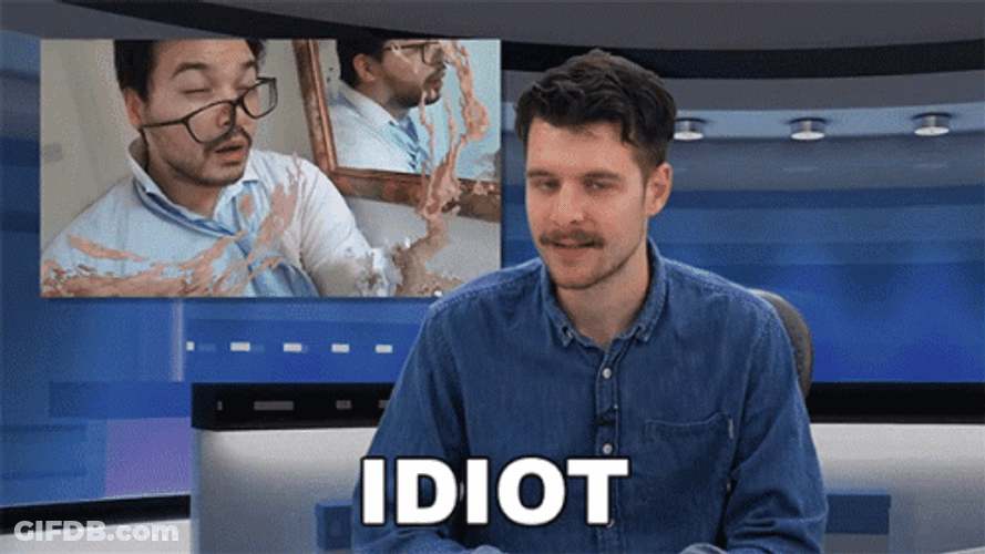 Idiot Male Broadcasting GIF