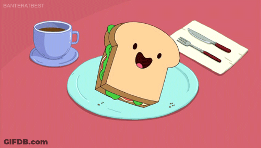 Idiot Sandwich Dancing Cartoon GIF