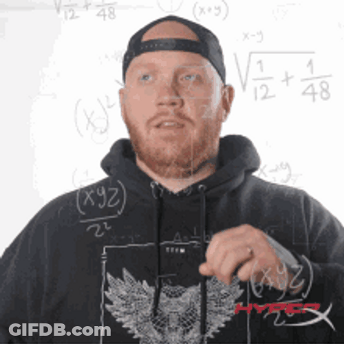 Idk I Don't Know Hyper X Solving Math GIF