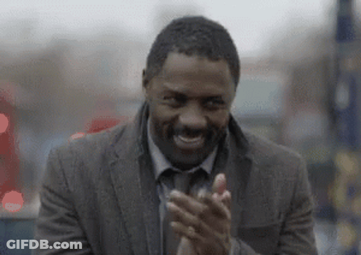 Idris Elba Celebrating GIF