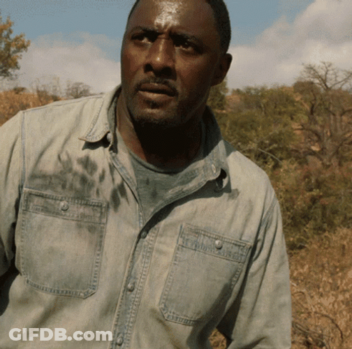 Idris Elba Running Away GIF
