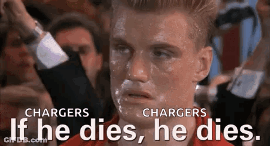 If He Dies He Dies Chargers Meme GIF