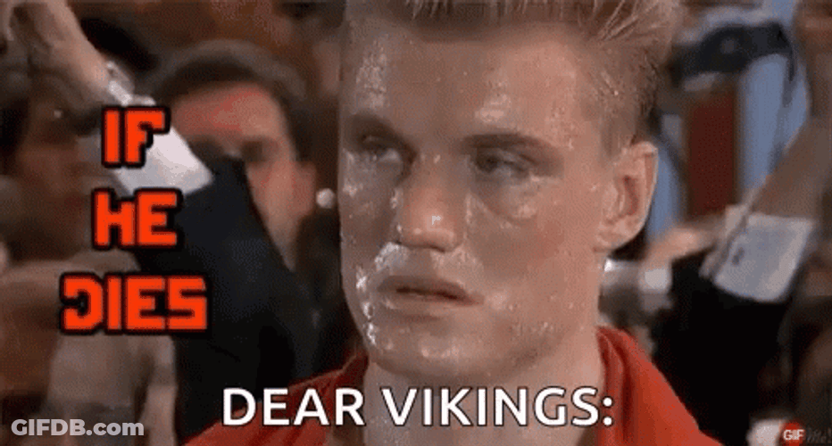 If He Dies He Dies Dear Vikings Meme GIF