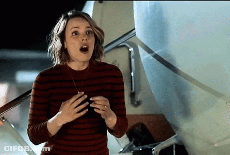 If He Dies He Dies Shocked Rachel McAdams GIF
