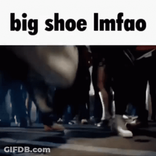 If The Big Shoe Fits Lmao GIF