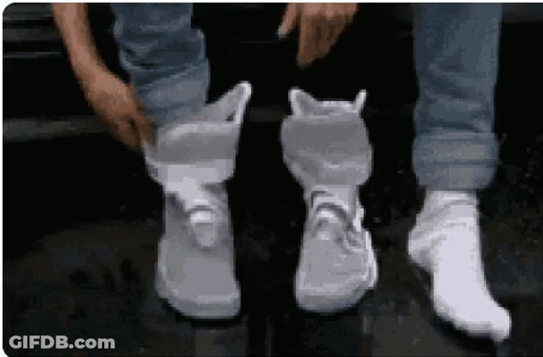 If The Nike Air Mag Shoe Fits GIF