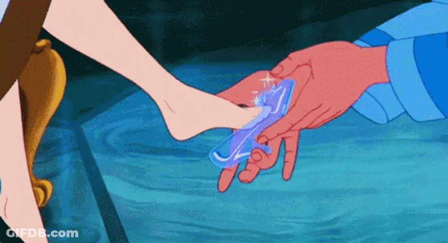 If The Shoe Fits Cinderella GIF