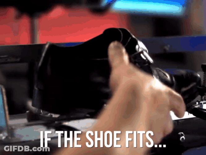 If The Shoe Fits On You Sir GIF