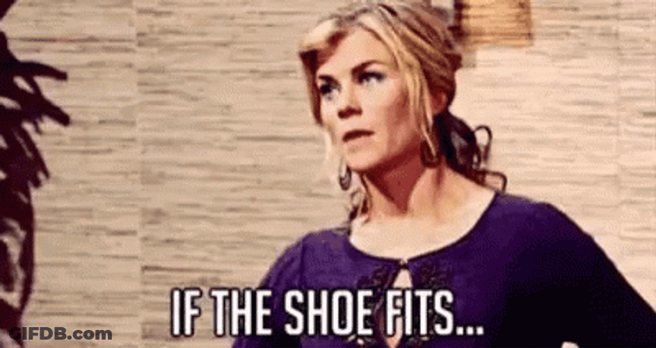 If The Shoe Fits On You Woman GIF