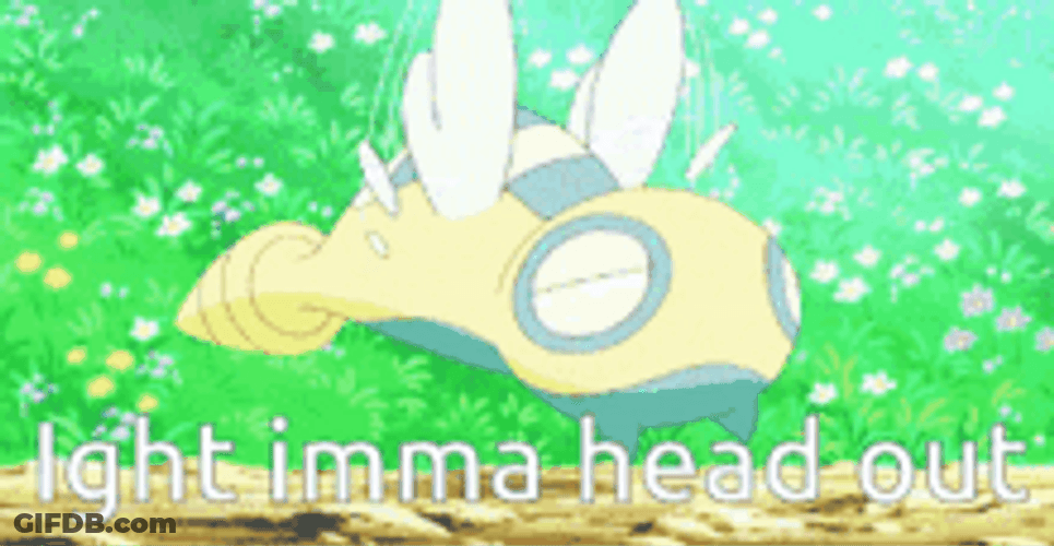 Ight Imma Head Out Ash And Bee Pokemon GIF