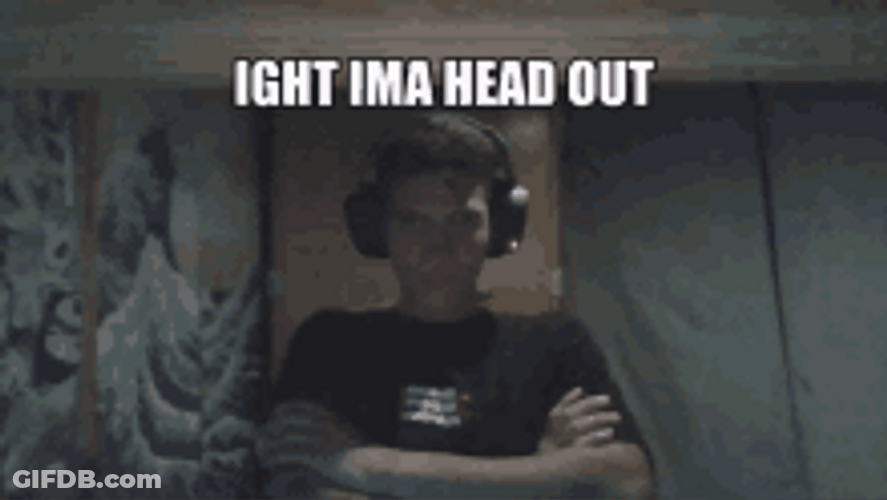 Ight Imma Head Out Dismayed Guy Walking Out GIF