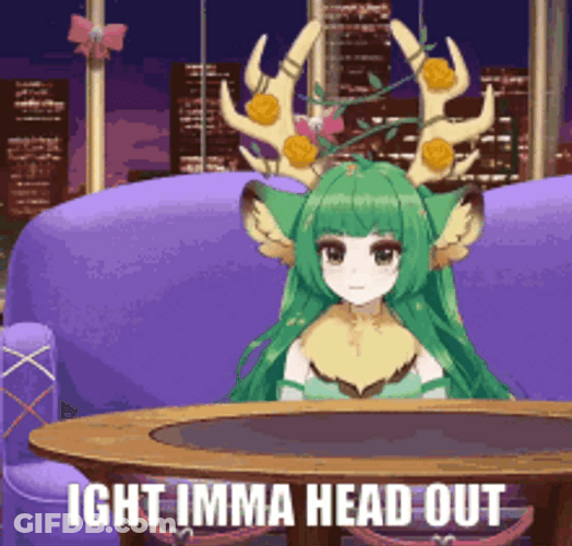 Ight Imma Head Out Haruka Karibu GIF