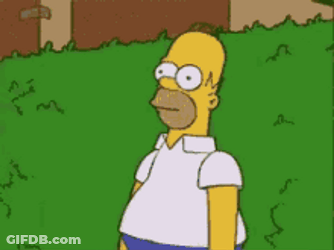 Ight Imma Head Out Homer Simpsons Hiding GIF
