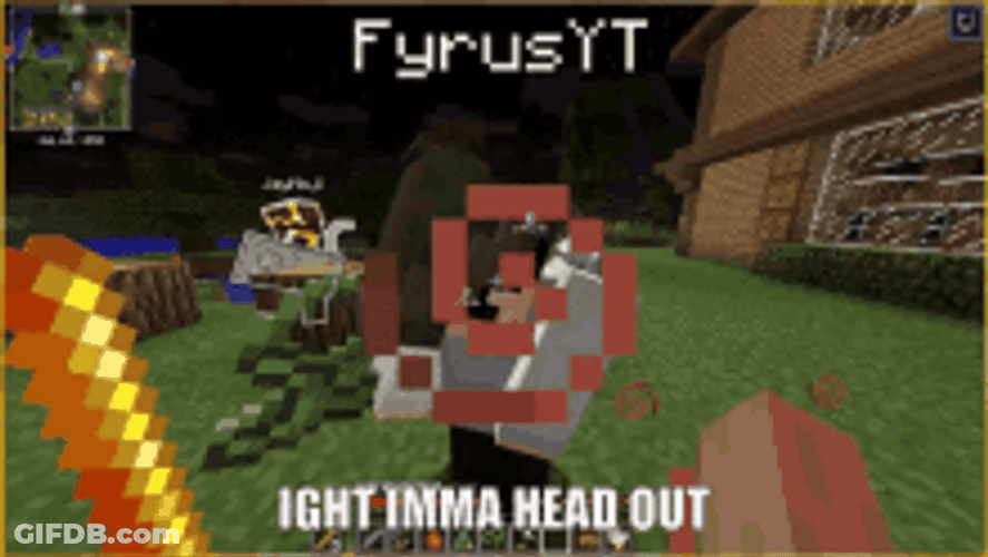 Ight Imma Head Out Minecraft Failboat GIF