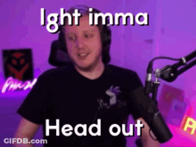 Ight Imma Head Out Philza Walking Away GIF