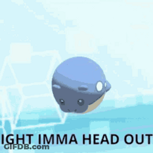 Ight Imma Head Out Rolling Spheal Pokemon GIF