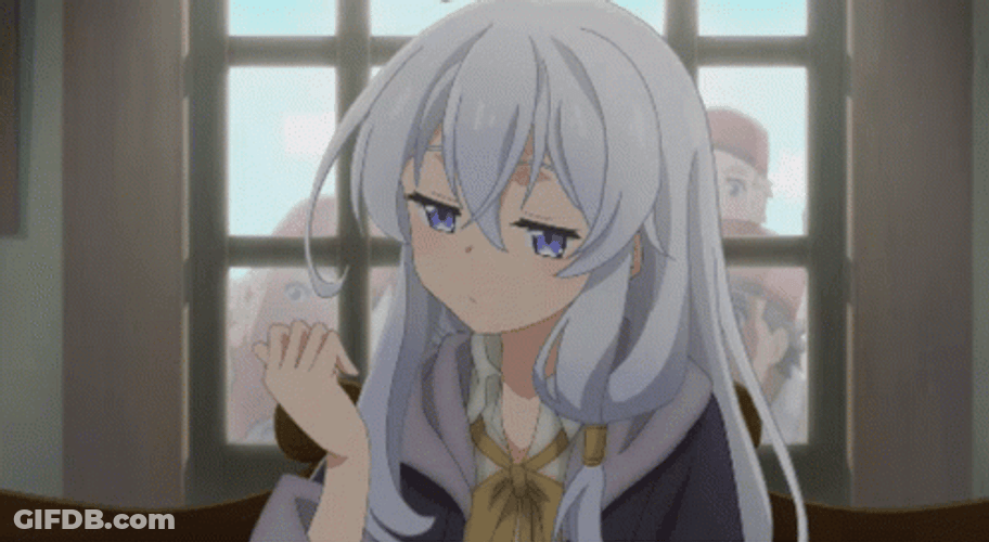 Ignore Wandering Witch Elaina Looking At Nails GIF