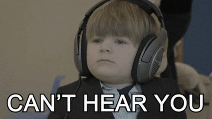 Ignoring Can't Hear You GIF