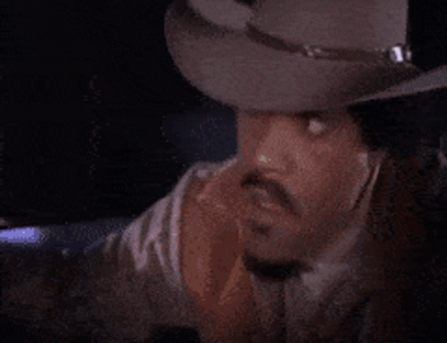 Ike Turner Wearing Cowboy Hat GIF