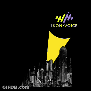 Ikon Voice Poster City Skyline GIF