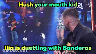 Ilia Duetting With Banderas GIF
