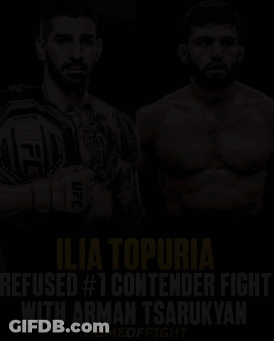 Ilia Topuria Vs Arman Tsarukyan UFC Poster GIF