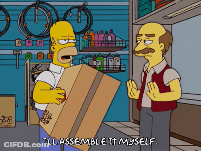 Ill Assemble It Myself Homer Bart The Simpsons GIF