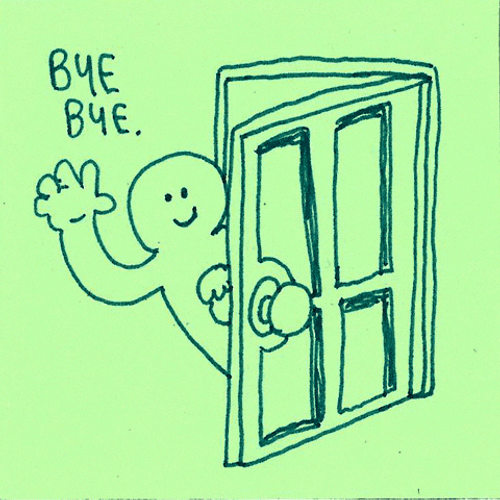 Ill See Myself Out Animated Man GIF