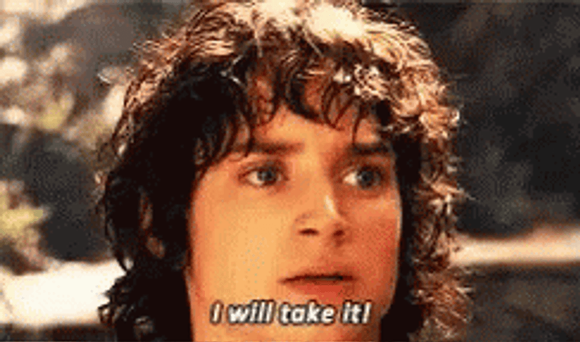 Ill Take It Frodo Baggins Elijah Wood LOTR GIF